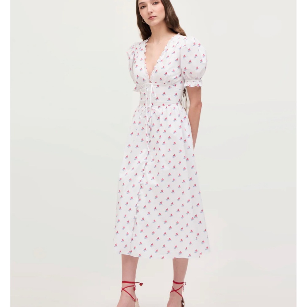 NWOT Hill House Sabrina Dress in love boat size medium